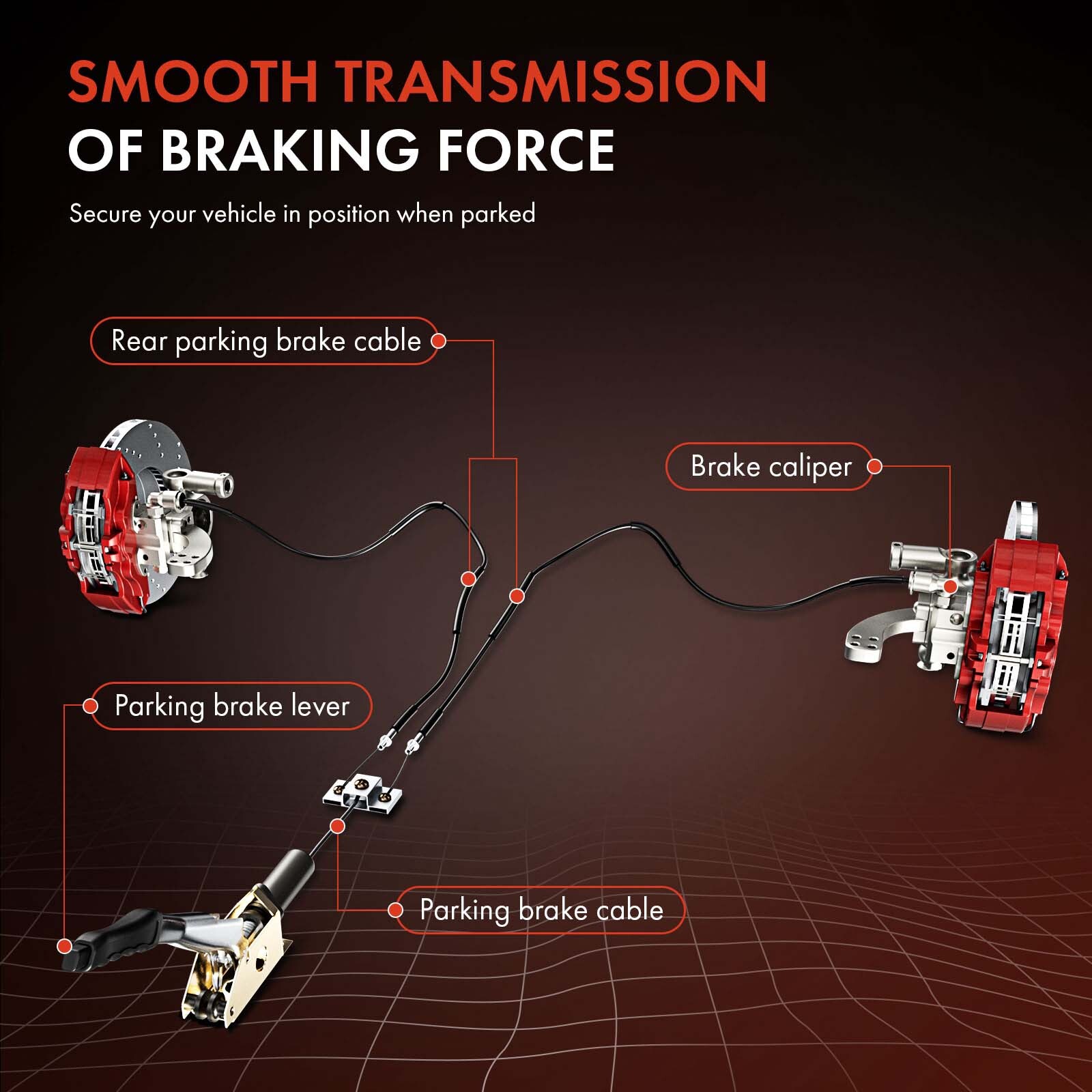 New Rear LH & RH Parking Brake Cable for Ford Ranger 1993-2002 Mazda B2300 B2500