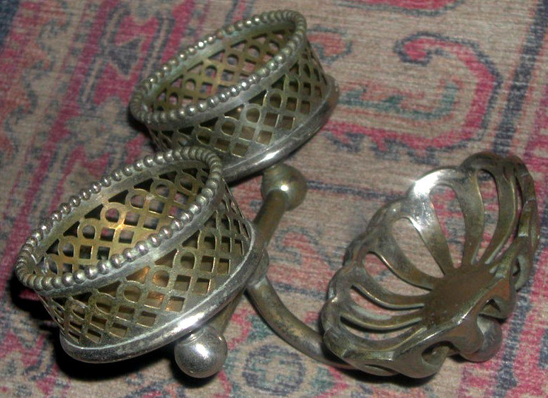 Antique Chrome Brass Bathroom Sink Soap Dish Holder & Cup Holders Wall Mount