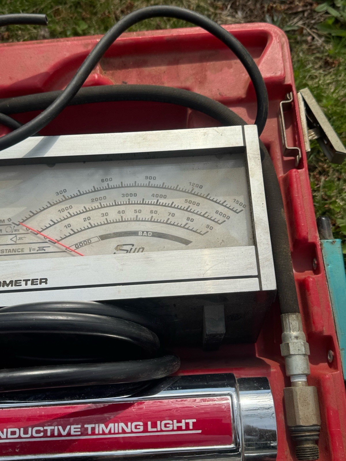 Sun CP 7501 / CP7601 Inductive Timing Light Dwell Tachometer Tune-Up Testing Kit
