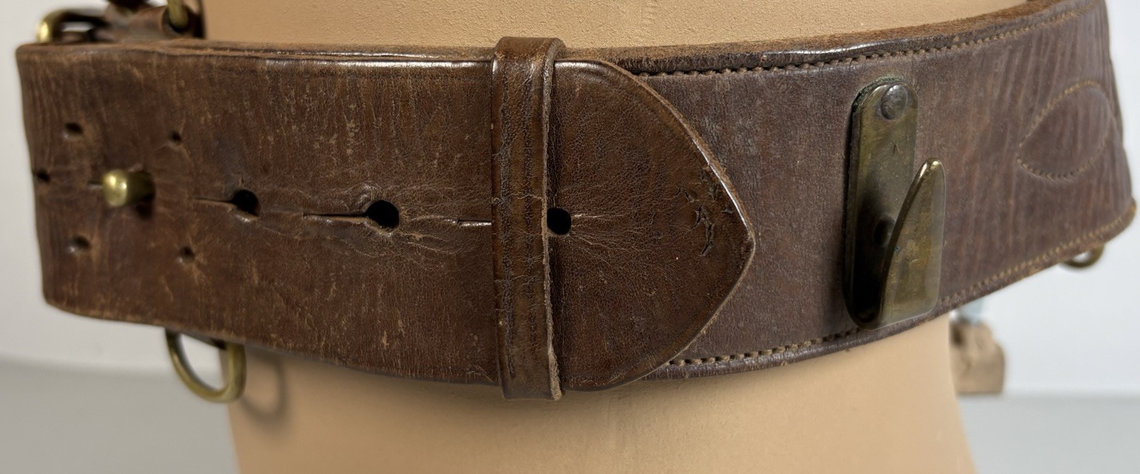 WWI US Army Officer Sam Browne Belw/ Shoulder Strap~AP&S Maker~Size 36