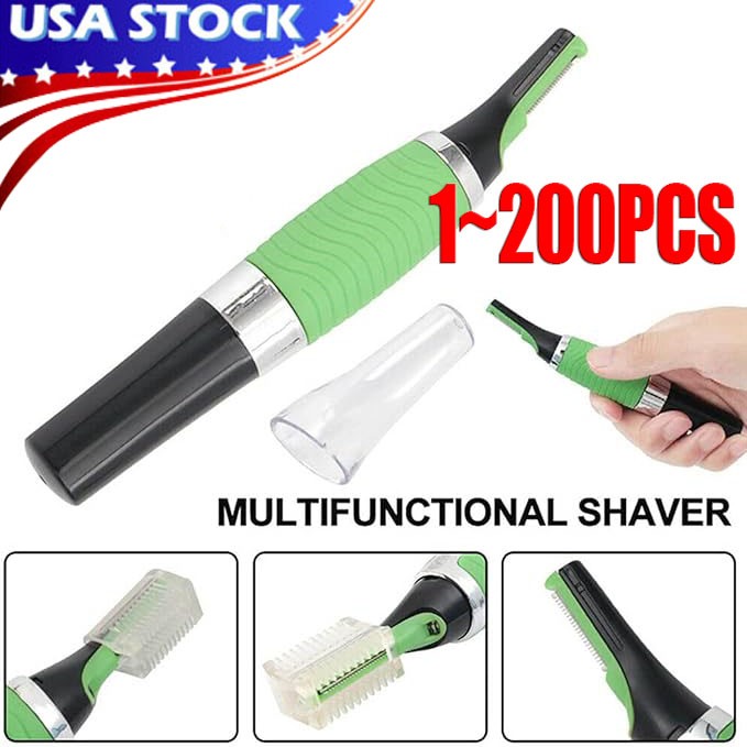 Hot Men Nose Ear Face Neck Eyebrow Hair Mustache Beard Trimmer Shaver Clipper PE