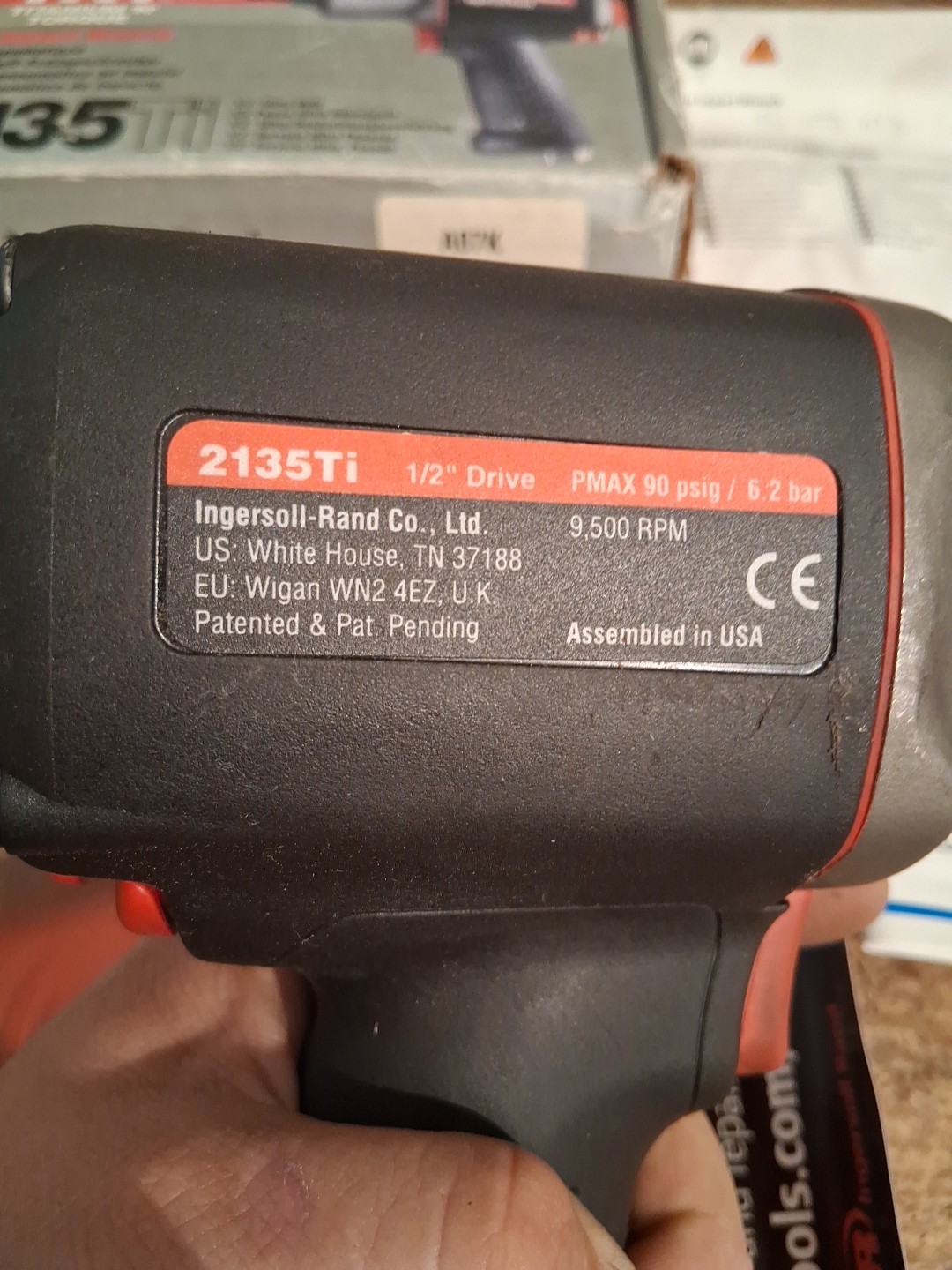 Ingersoll Rand 2135Ti 1/2” Drive Titanium Impact Gun LIGHT USE