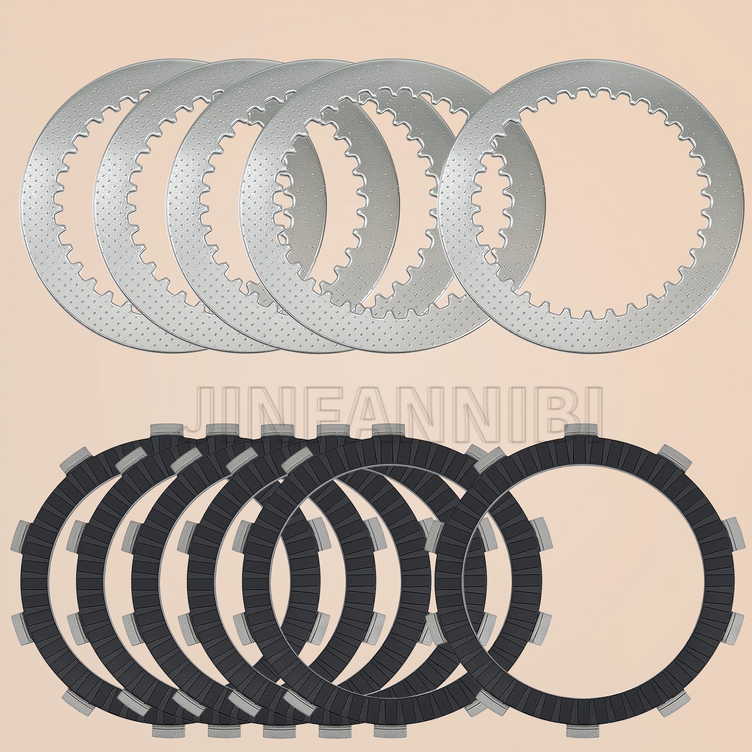 Complete Clutch Disc Plate Kit for Honda TRX350 TRX350D FourTrax 350 1986-1989