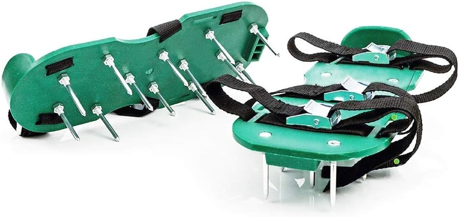 Lawn Aerator Sandals with 48mm Spikes & Adjustable Strap for Soil Aeration