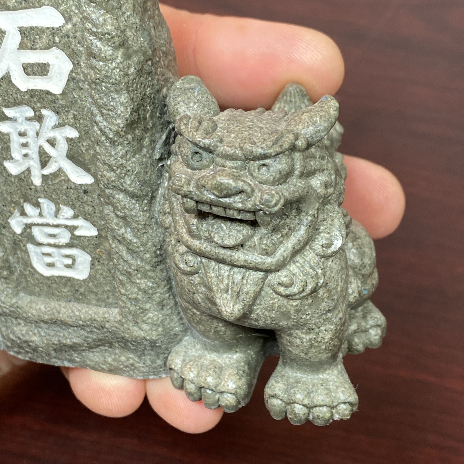 Shisa Ishiganto Lion Dog Statue Traditional Amulet Figure Mini Okinawa Japan