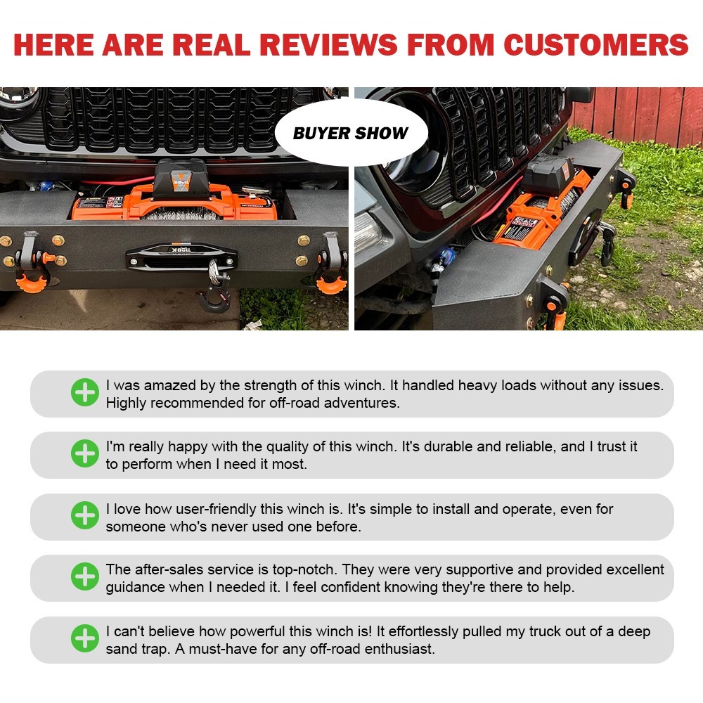 X-BULL Electric Winch 14500LBS 13000LBS 12000LBS 10000LB Winch 4WD Trailer Jeep
