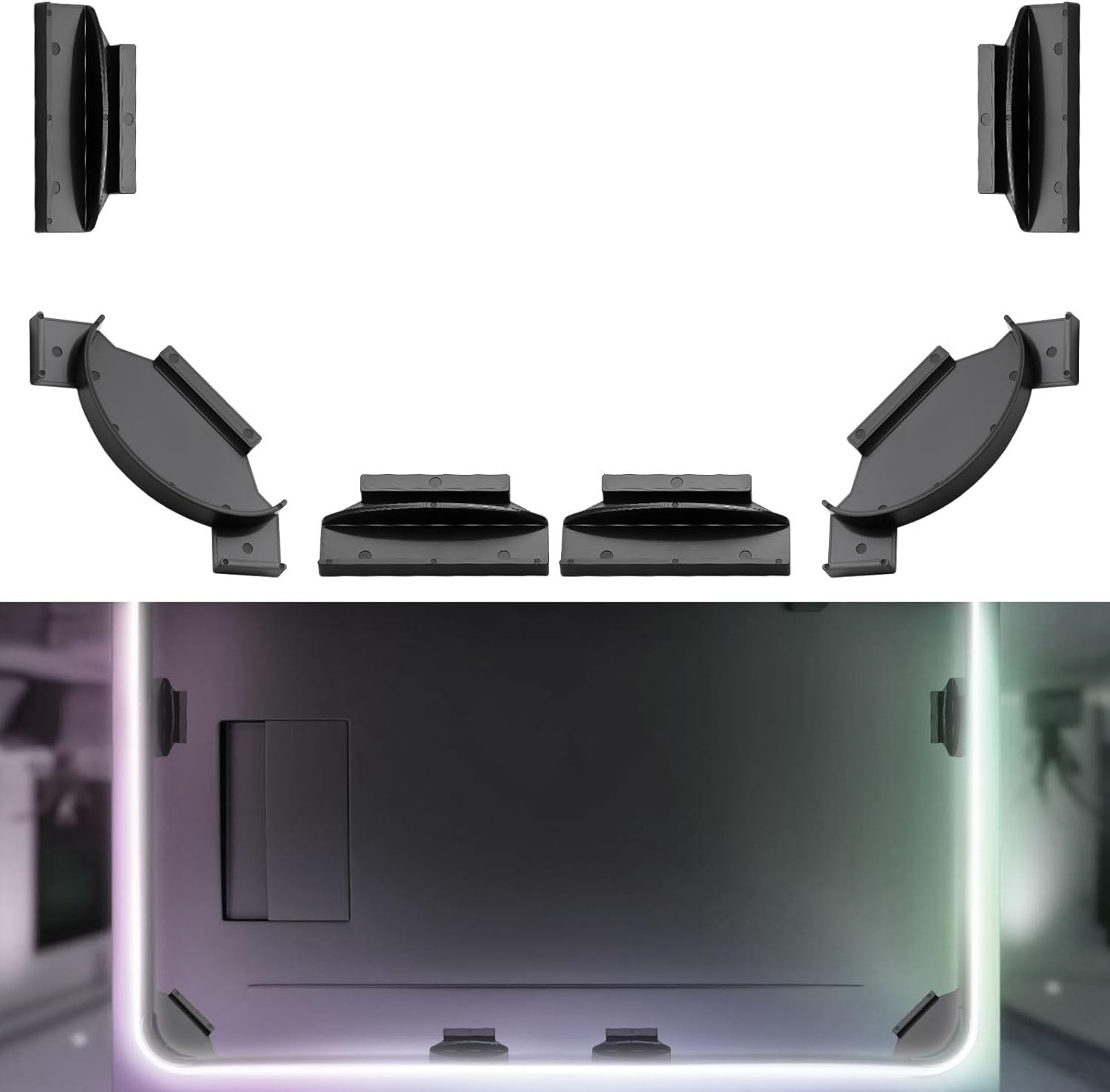 Gradient Lightstrip Brackets Fit 55/65/75in Philips Hue Play Gradient Lightstrip