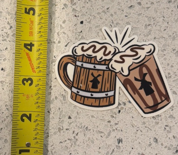 Dutch Bros March App sticker Challenge Foam & Fortune, Emerald Pursuit, Shamrock