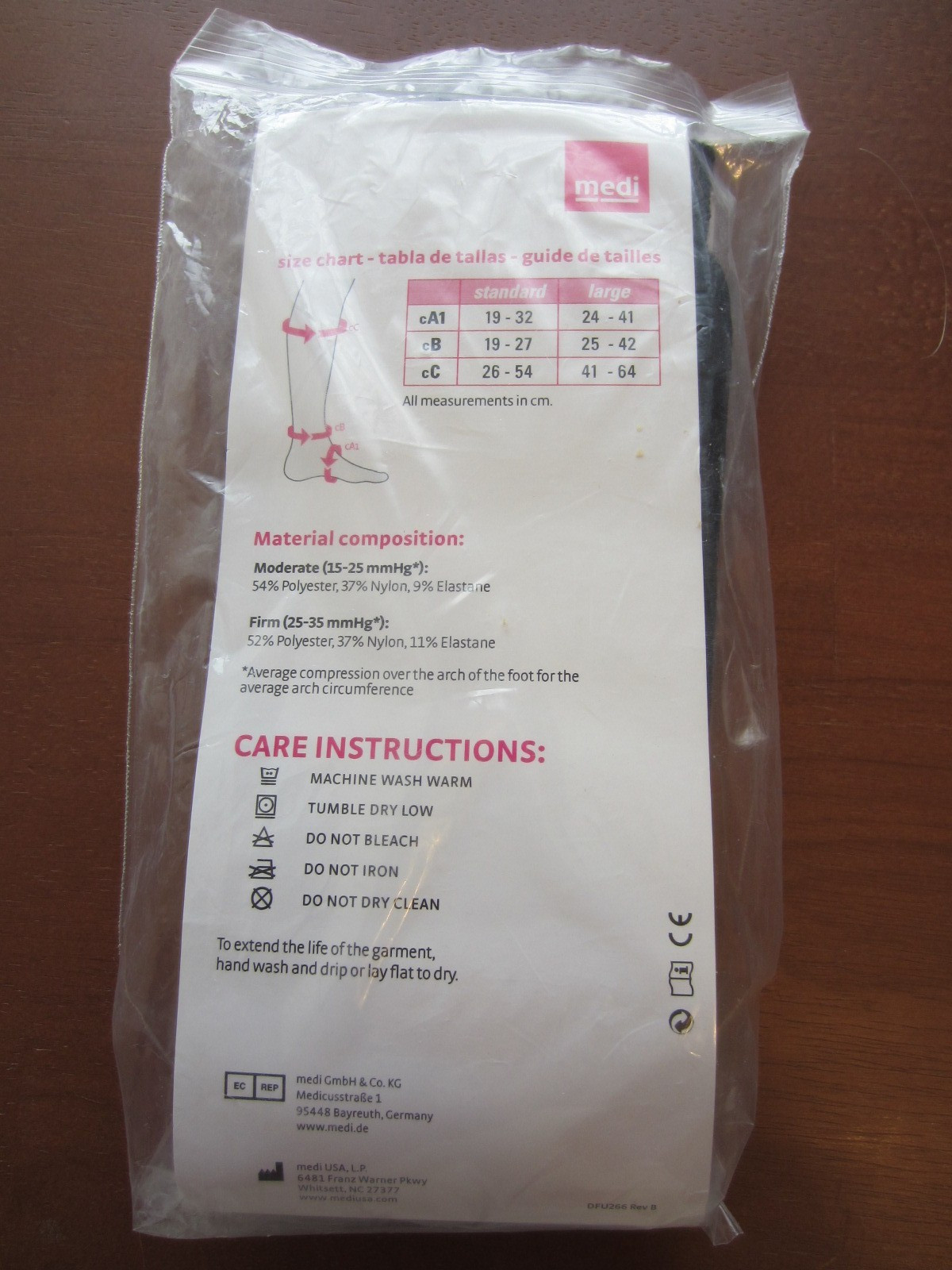 Medi Circaid Compressive Undersock Large Black Firm CU002512 USA New in package