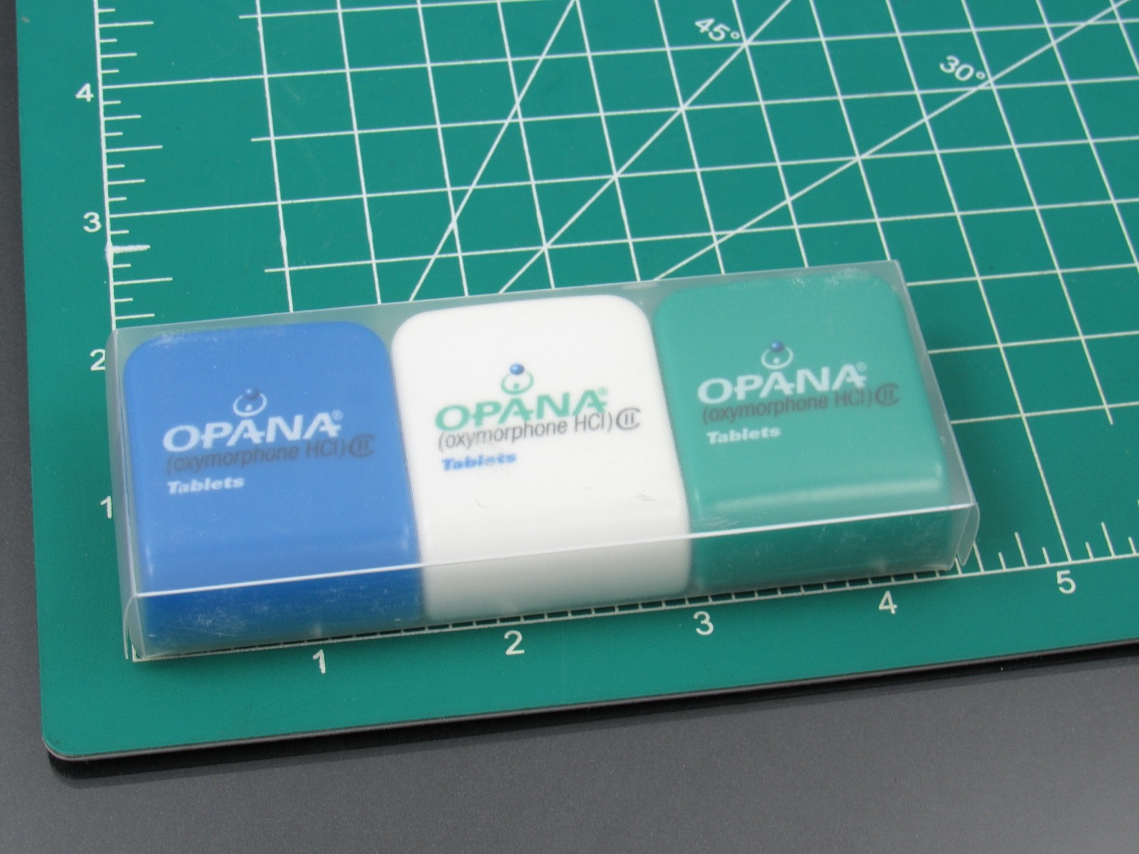 OPANA Lot Clock Pens Magnets Floating Pills Note Holder Drug Rep Pharmaceutical