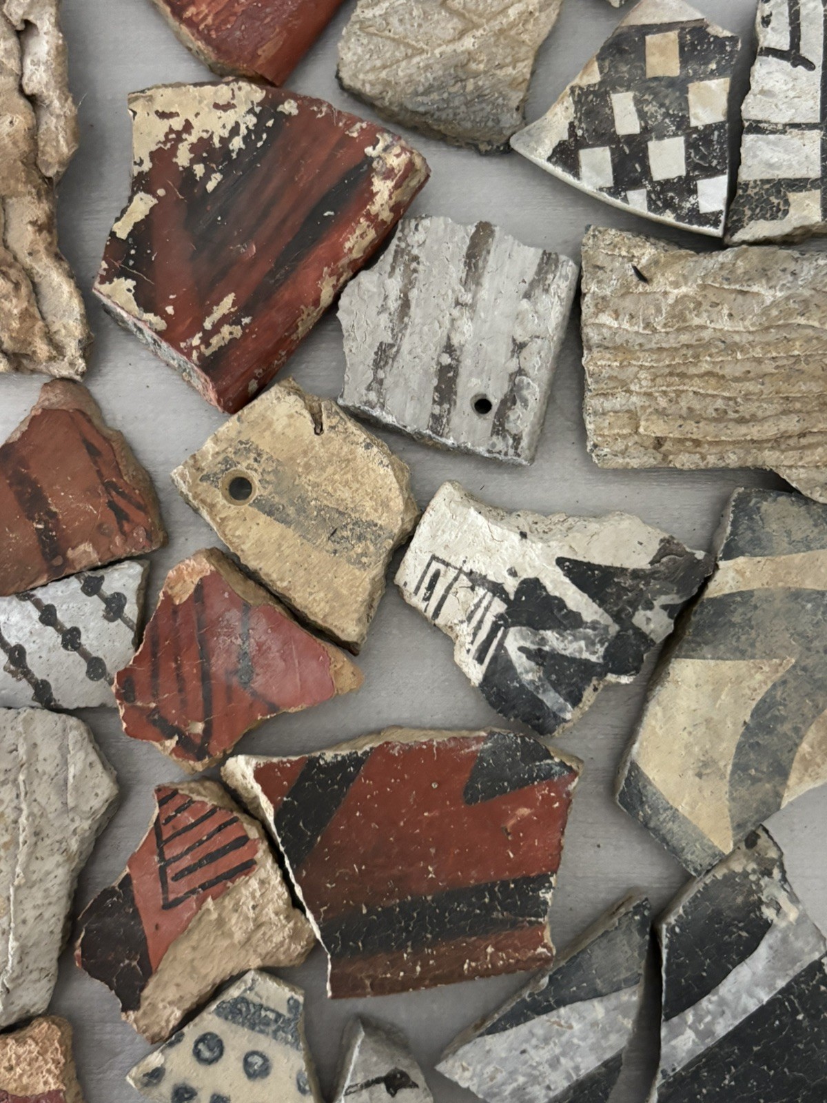 30+ Ancient Anasazi Native American Pottery Shards Arizona L8-B FREE SHIP