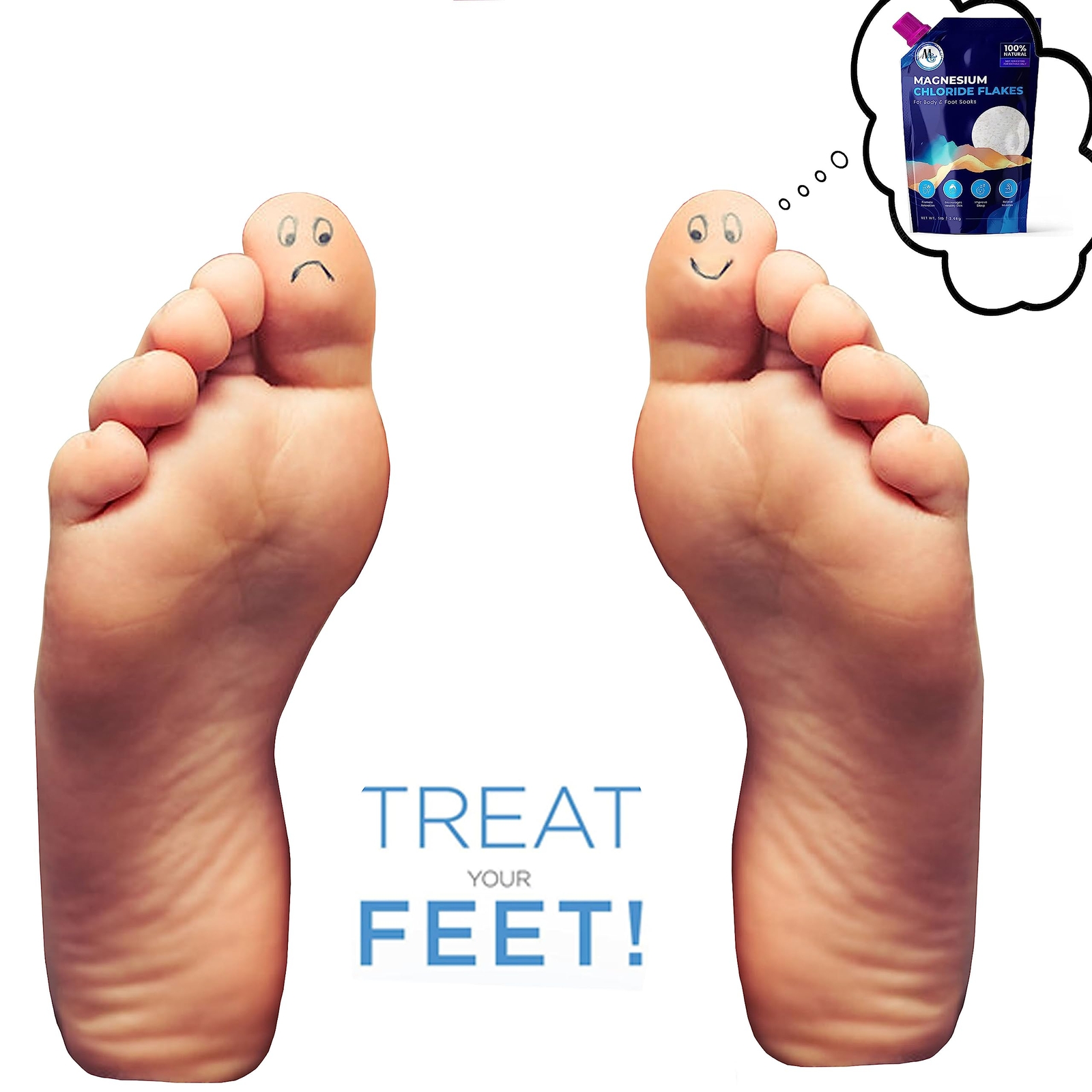 Dead Sea Magnesium Flakes Bath Salts - Superior Alternative To Epsom Salt