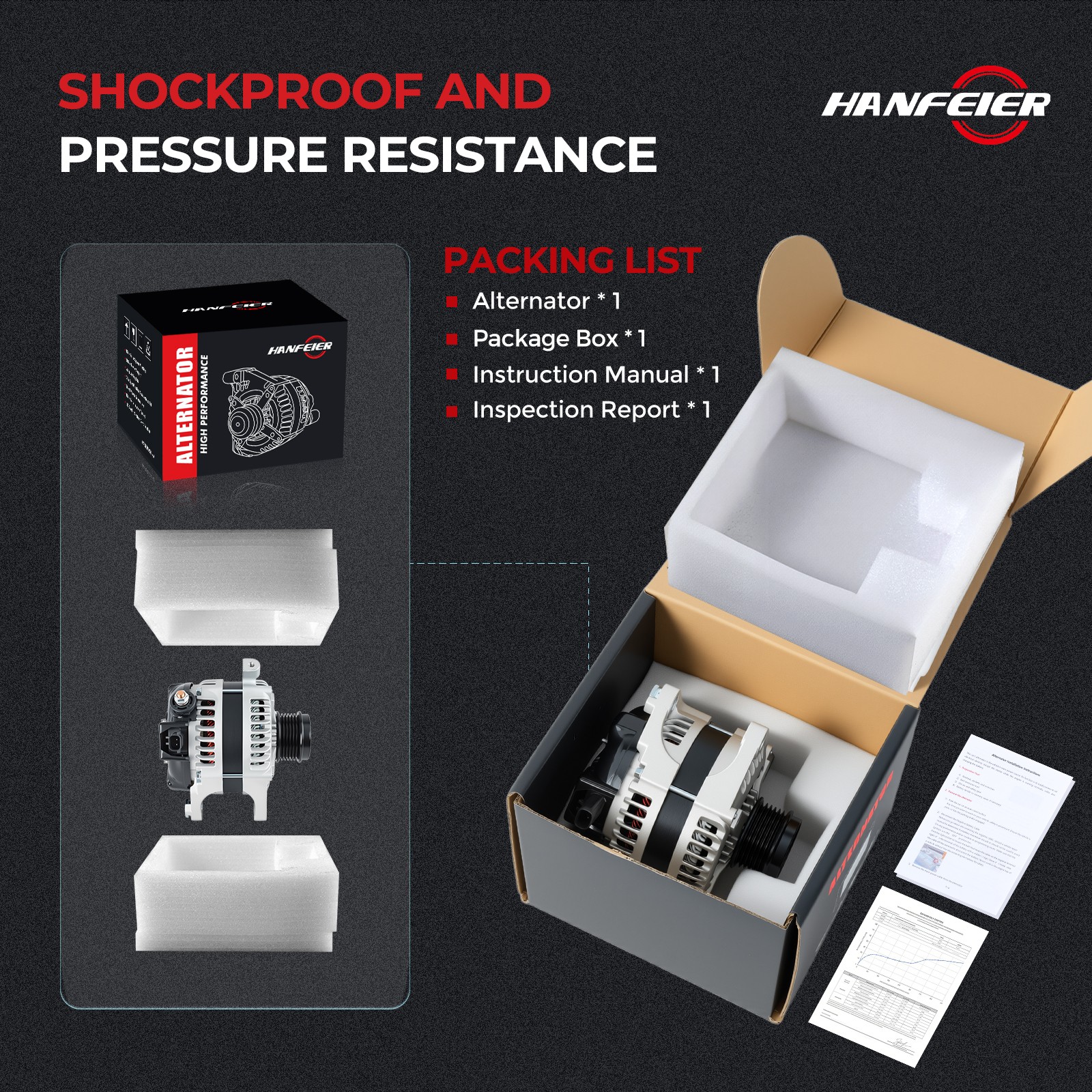 145A Alternator for 2004 2005 2006 Chrysler Pacifica 421000-0142 421000-0141