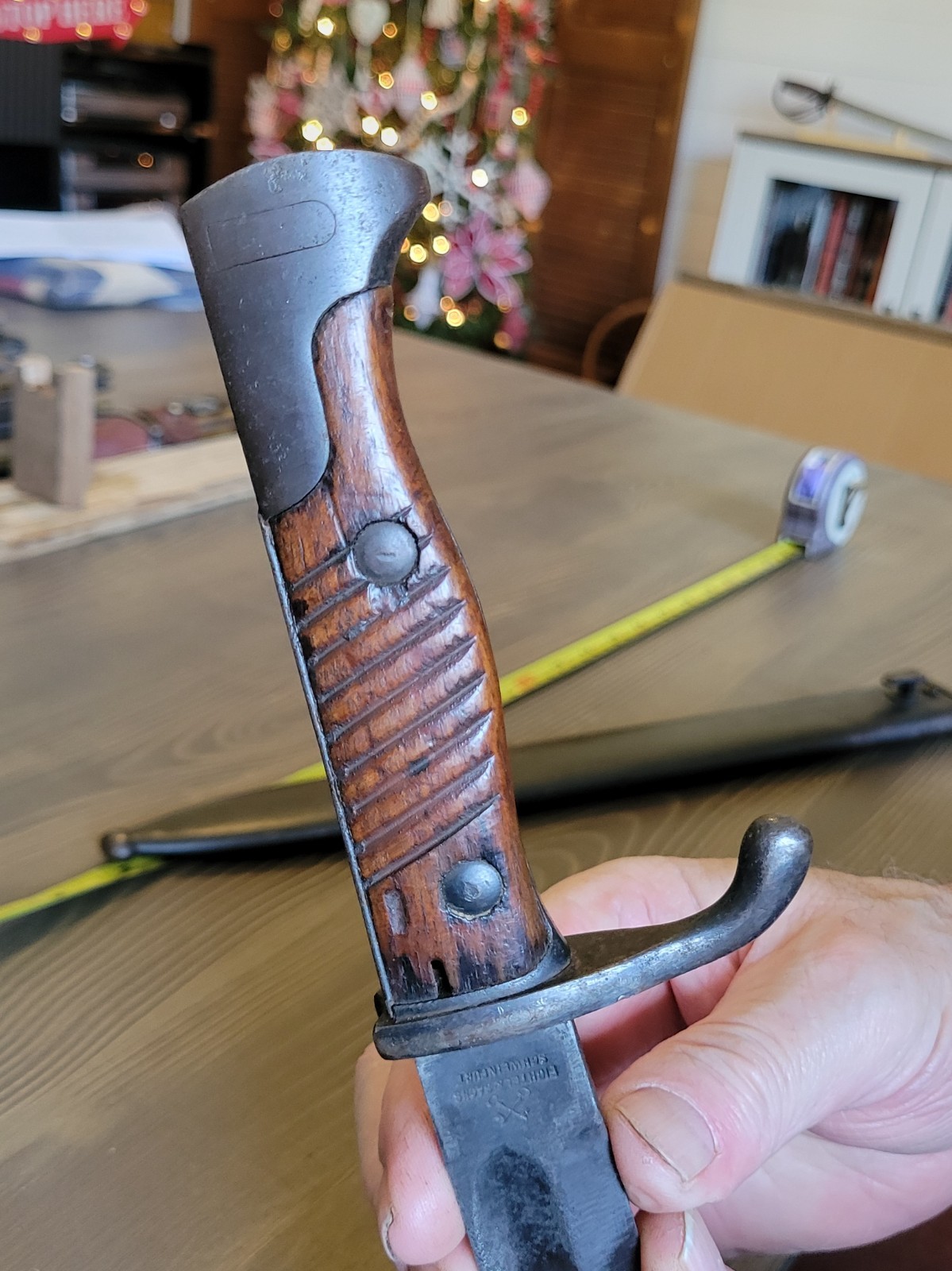 EXCELLENT! WWI German Mauser Butcher Blade Bayonet & Sheath