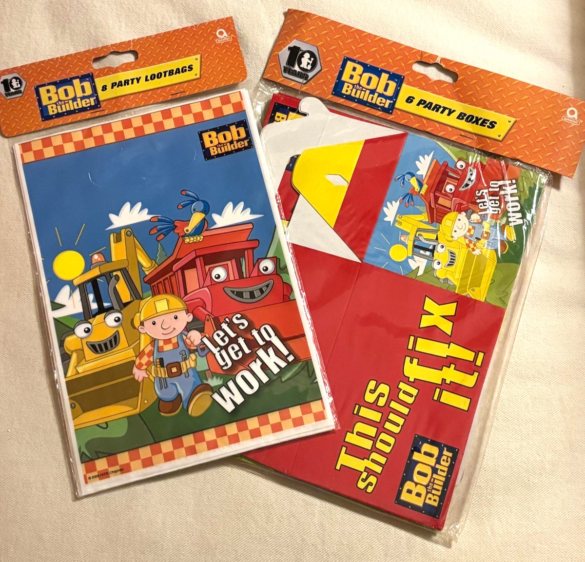 Bob The Builder Party Supplies Party Loot Bags & Party Boxes 14 Count Total