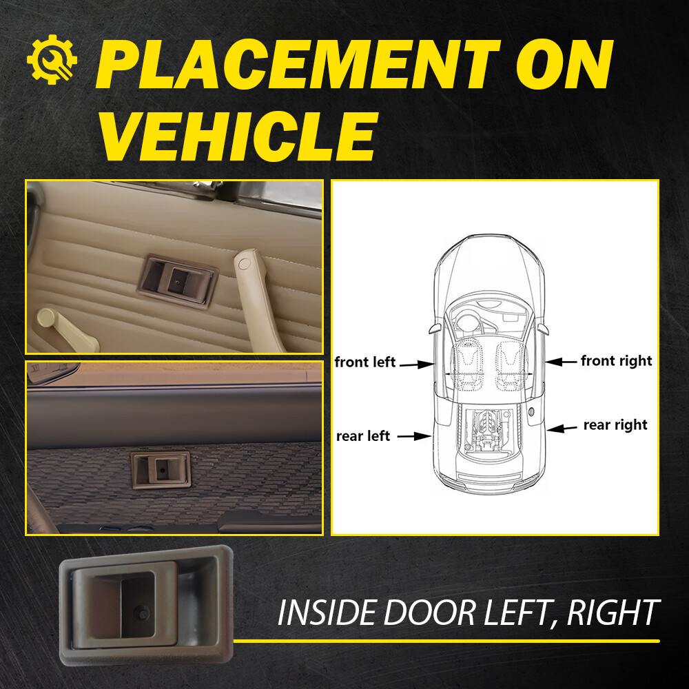 Door Handle Inner Indoor Left Right for 1995-2000 Toyota Tacoma Brown