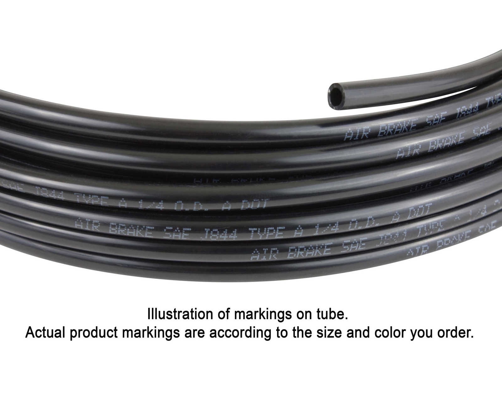 Air Brake Tubing Nylon SAE J844 DOT Approved 1/4 3/8 1/2 5/8 50-feet 100-feet