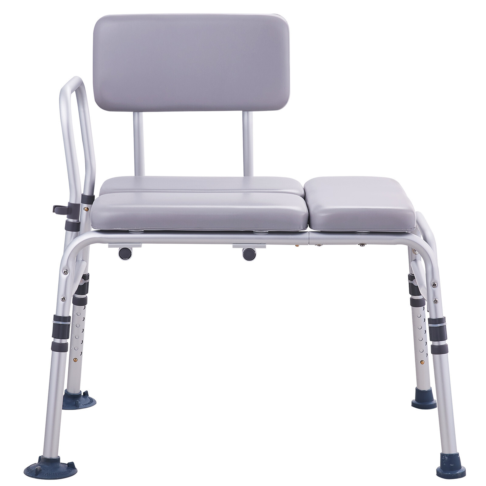 VEVOR Tub Transfer Bench Shower Seat with Reversible Backrest
