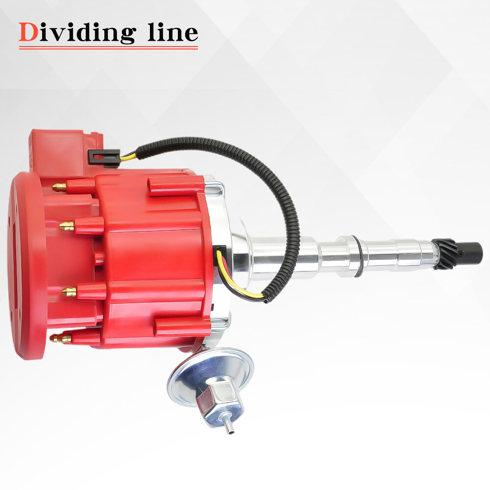 ✅for AMC/JEEP 1967-1990 290 304 360 390 401 HEI DISTRIBUTOR + RED Plug Wires USA