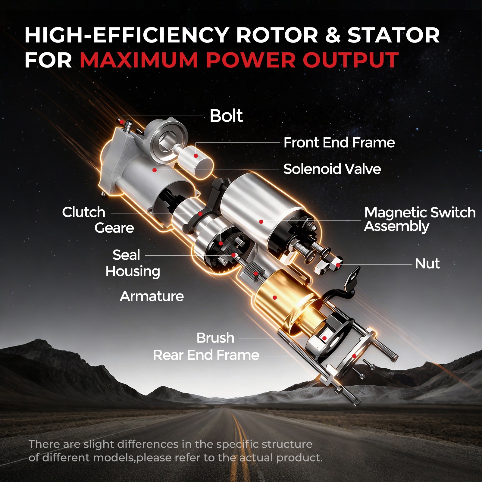 Starter for Chevrolet Sonic 2012 2013 2014 2015 - 2018 Cruze Limited 8000387