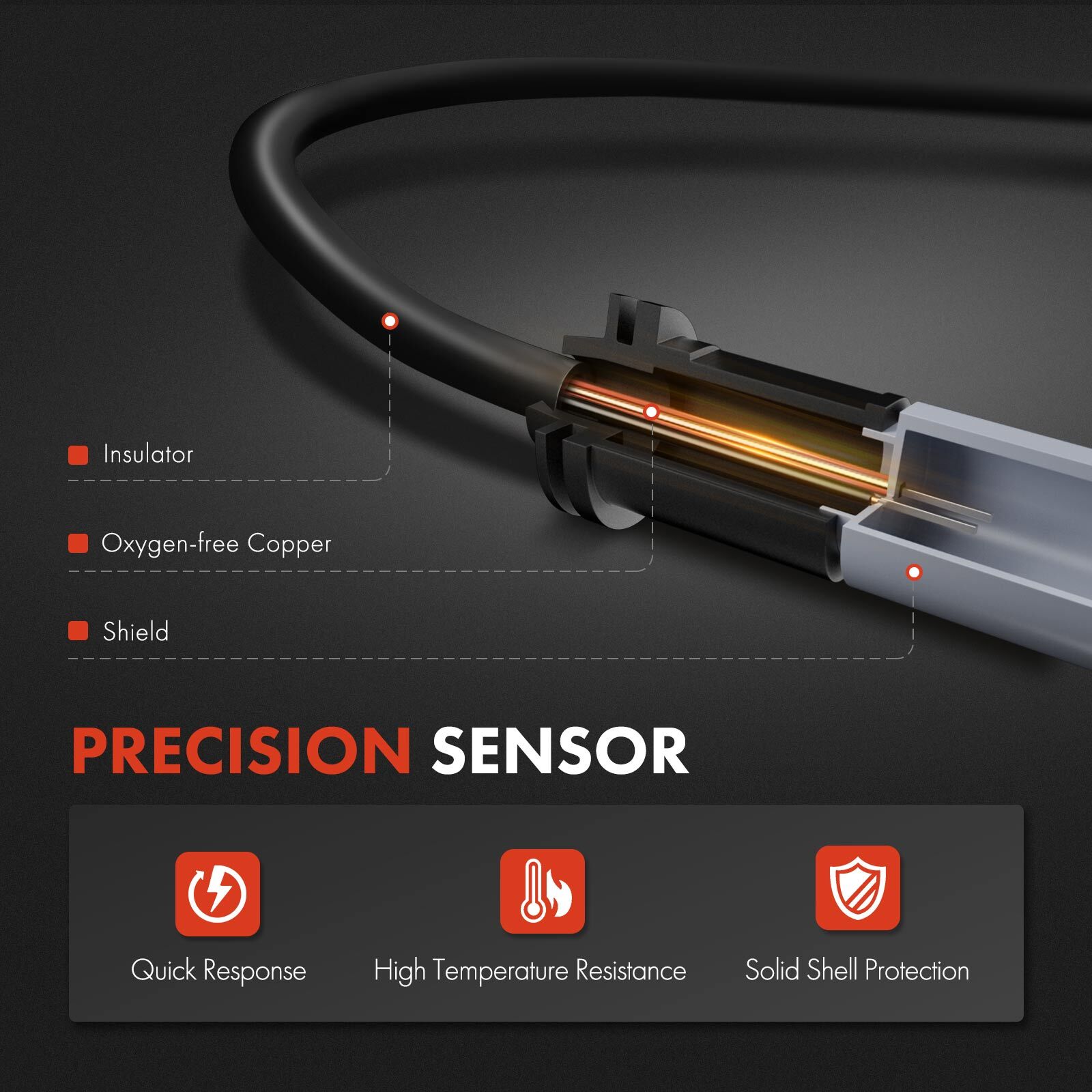 Front Left or Right Brake Pad Wear Sensor for Jaguar F-Pace 2017-2024 Land Rover