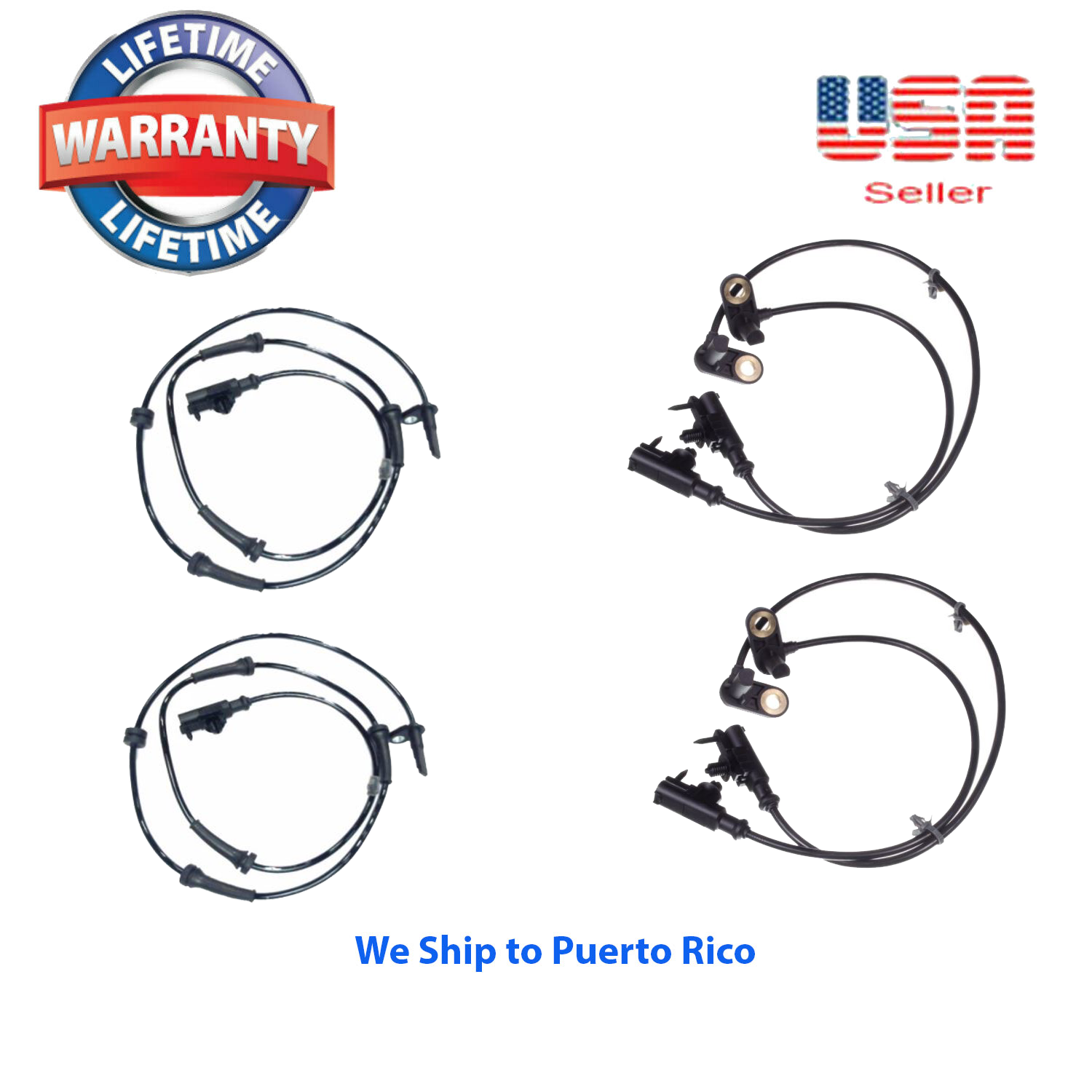 4 ABS Wheel Speed Sensor Front, Rear Left & Right Fit Infiniti G25 G35 G37 AWD