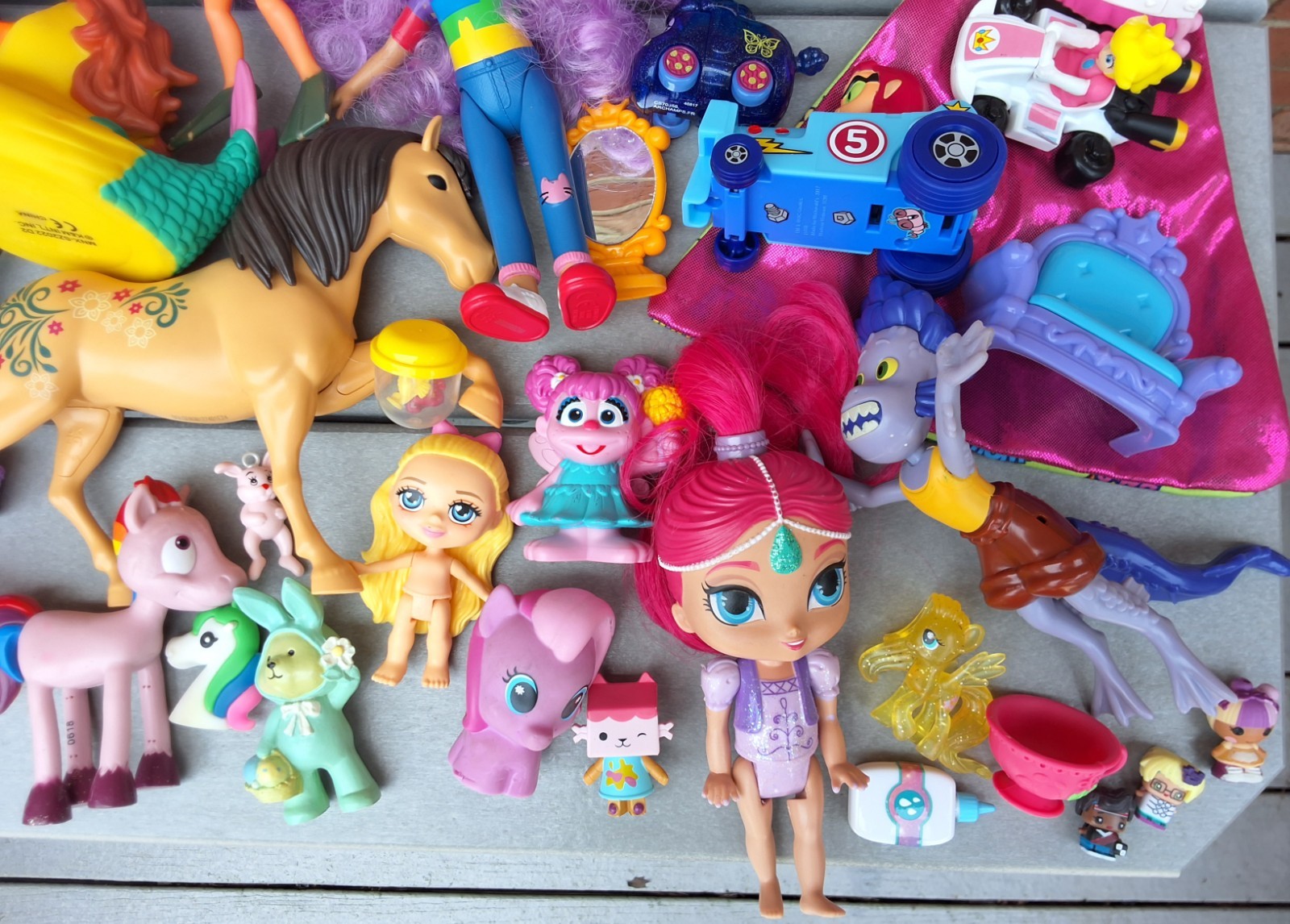 Kids Junk Drawer Lot - Girls Bottom of the Toy Box - Misfit Toys - 3 LBS of Junk