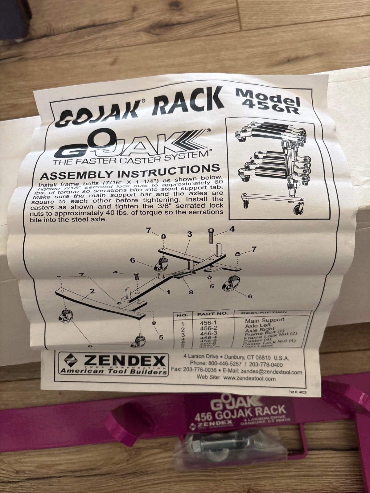 GoJak G567R Car Wheel Dolly Jack Mobile Rolling Storage Rack