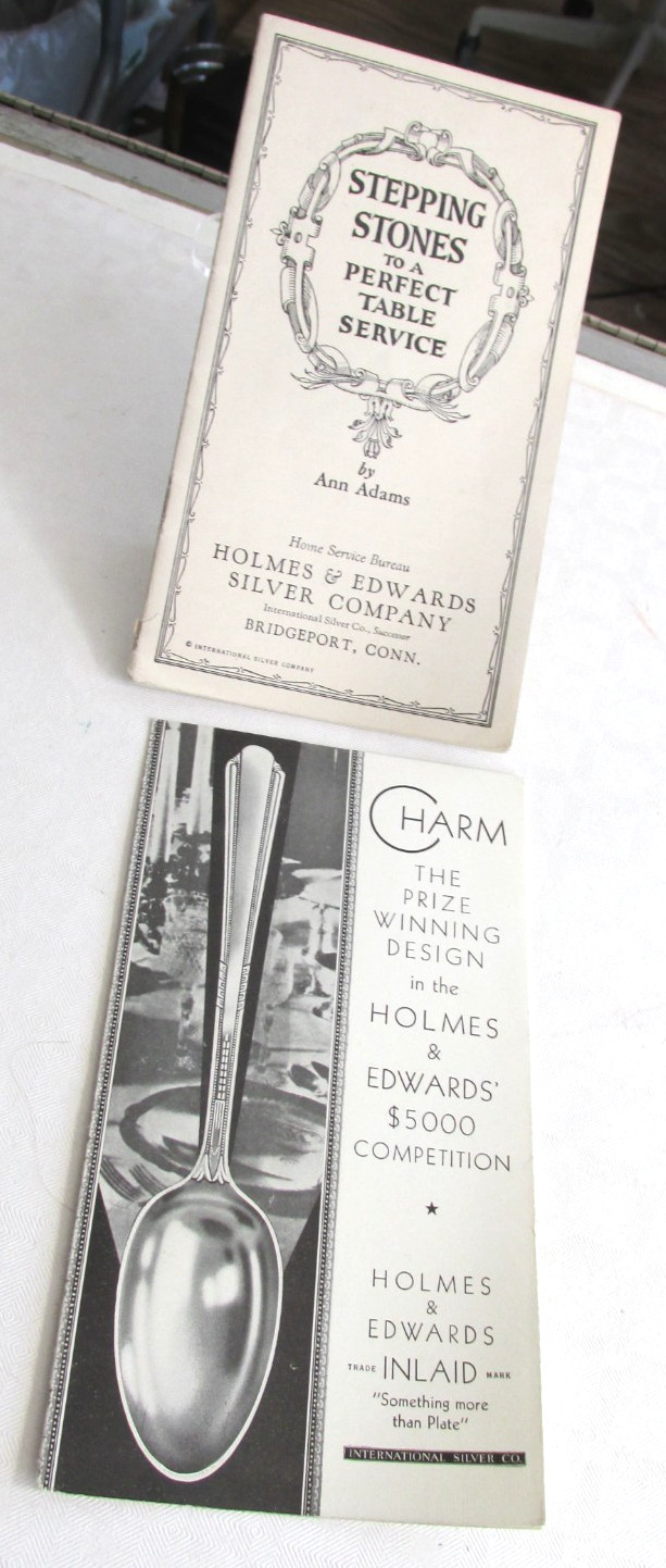 1920 HOLMES & EDWARDS SILVER CO Booklet Stepping Stones to Perfect Table Service