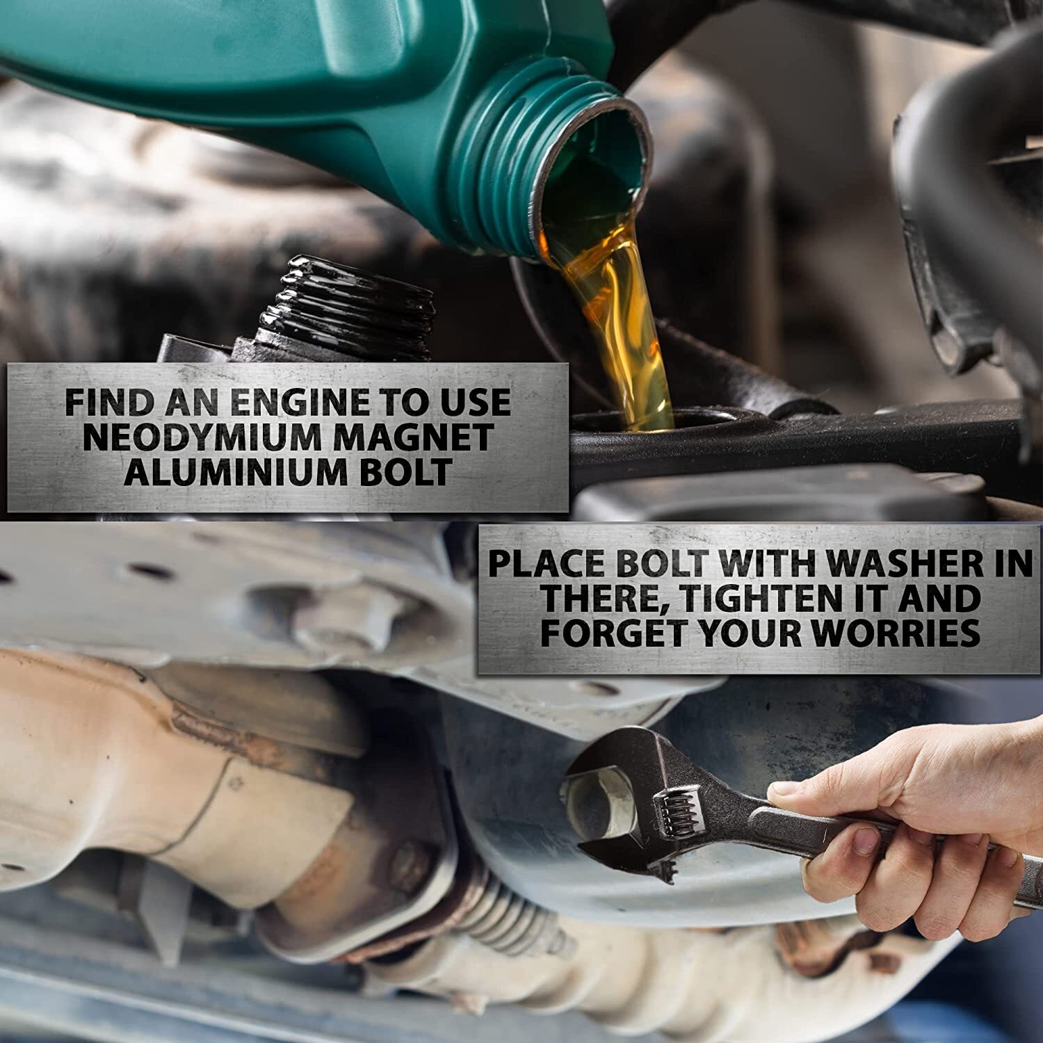 M14x1.5mm Car Engine Magnetic Oil Drain Plug Screw Nut Bolt Sumps Universal