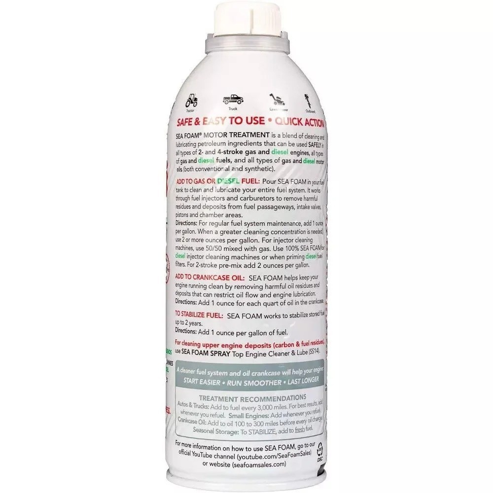 Sea Foam SF16 Motor Treatment Automotive Additive, 16 oz. New