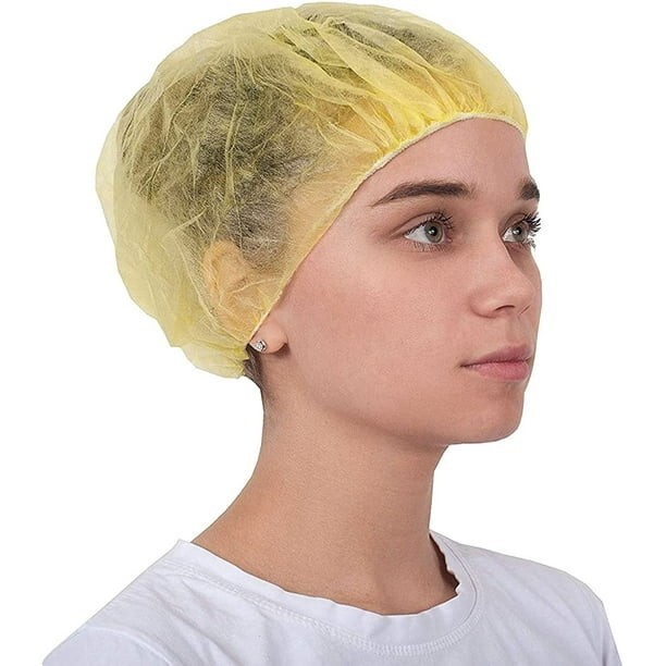 1- Pack OF 100- 24" Disposable Bouffant Caps Hair Nets, Salon Spa Food Service