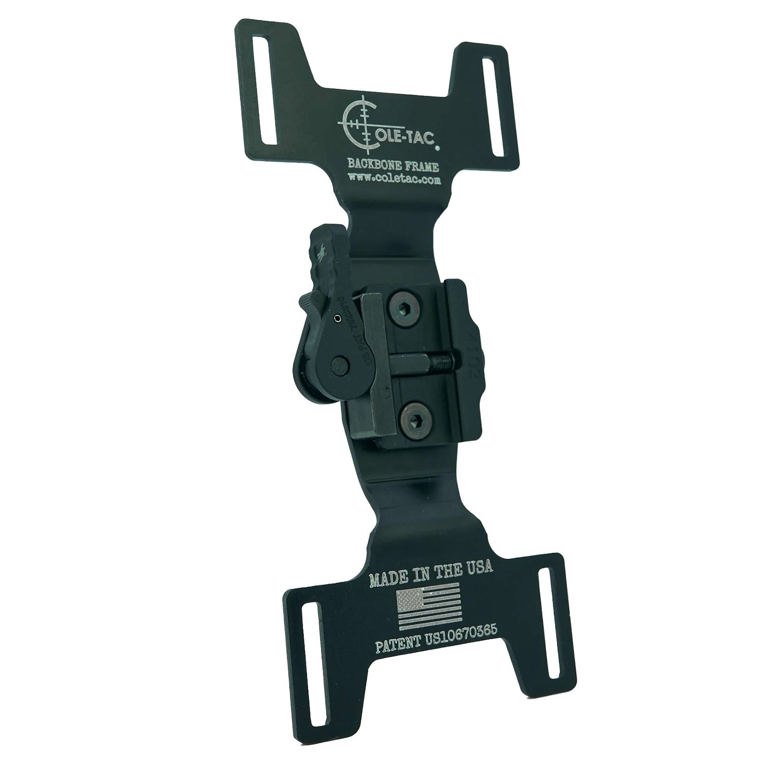 Cole-TAC Backbone Bag Frame For Shooting Support, Picatinny Mount #BF1002