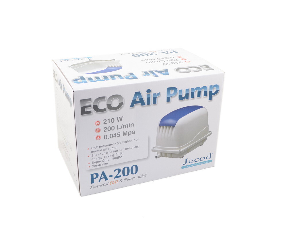 Jebao/Jecod PA-200 ECO Air Pump for Aquarium Hydroponics Aquaponics Koi Pond