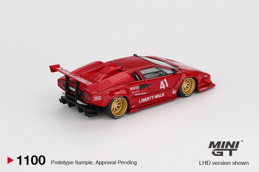 Mini GT 1:64 Lamborghini Countach LB-WORKS Red #1100