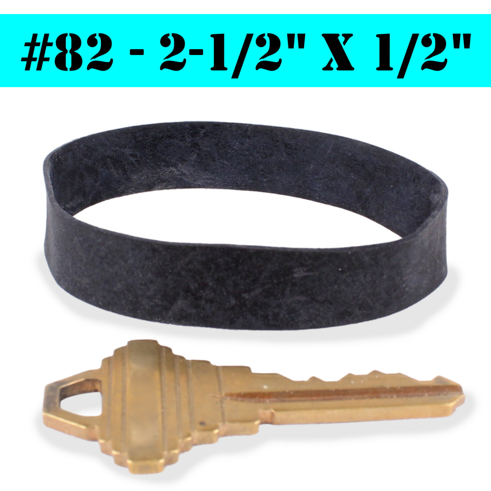 1LB Wide 1/2" Black UV #82 Rubber Bands USA Bulk XL Wide Large Outdoor 2-1/2"