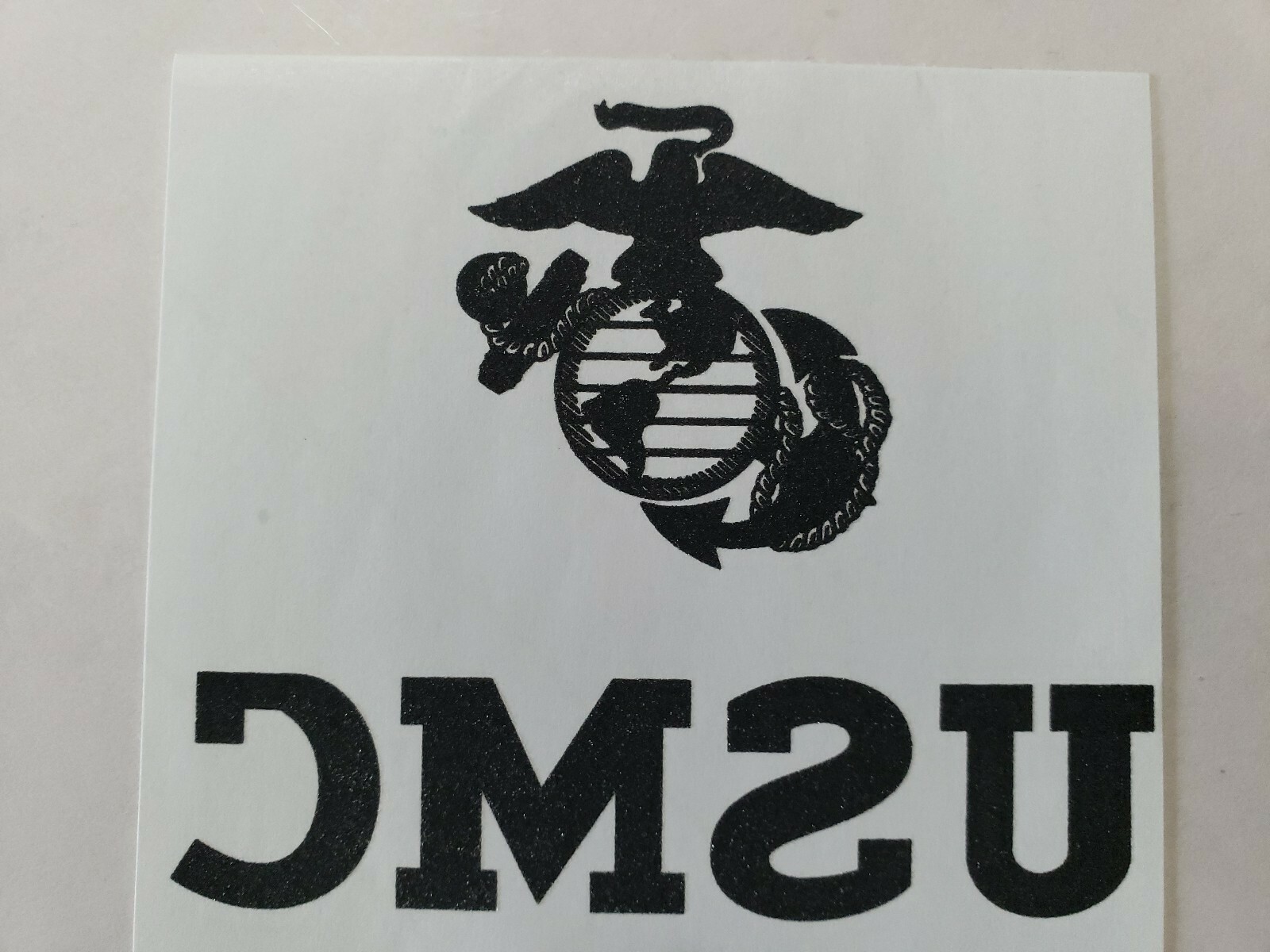 USMC TRANSFER PAPER IRON-ON 1 SHEETS with 2 Utility Iron-Ons & 2 EGAs for cover.