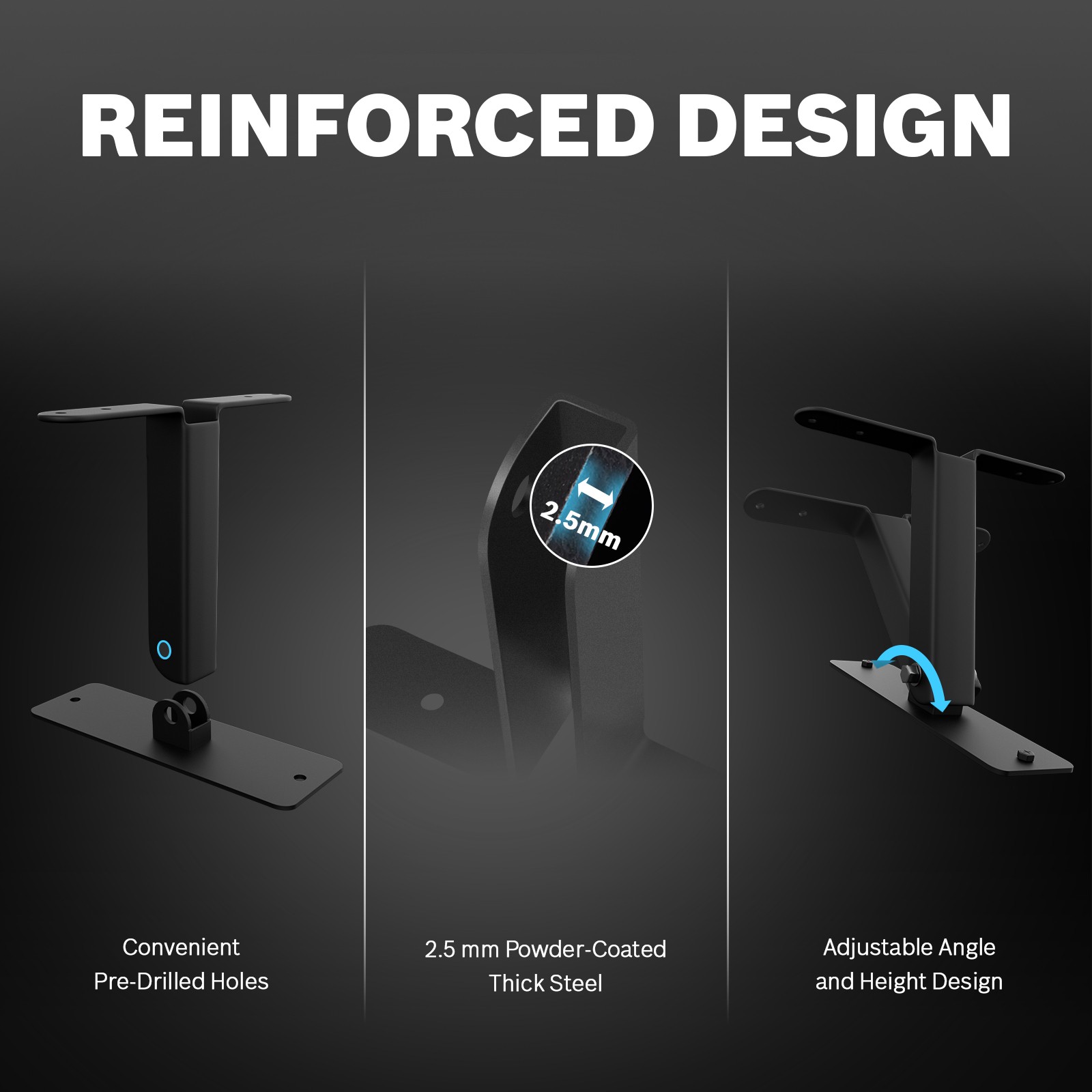 ColourTree Pergola Brackets for 4 x 4 Wood Post, 2-Piece Kit