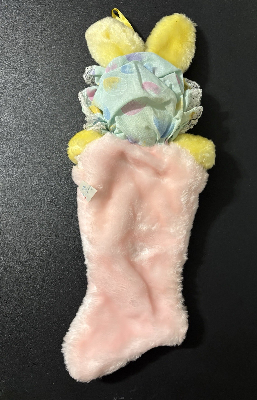 vintage woolworth Well-Made Toy Easter Bunny Plush Stocking
