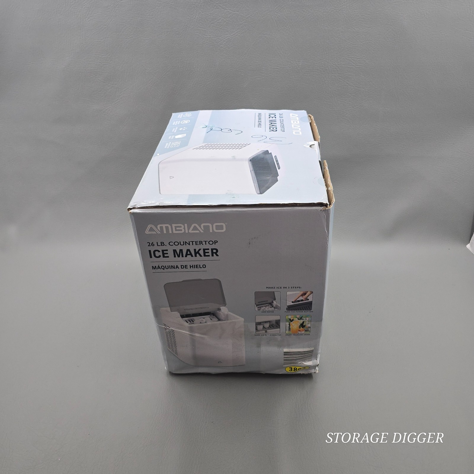 2024 Ambiano 26 lb. Countertop Ice Maker, Model GT-EWM-04-US, Made in China