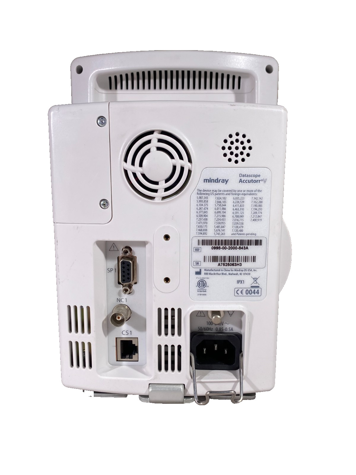 Mindray Datascope Accutorr V Vital Signs Monitor NIBP SpO2 Temp Patient Monitor