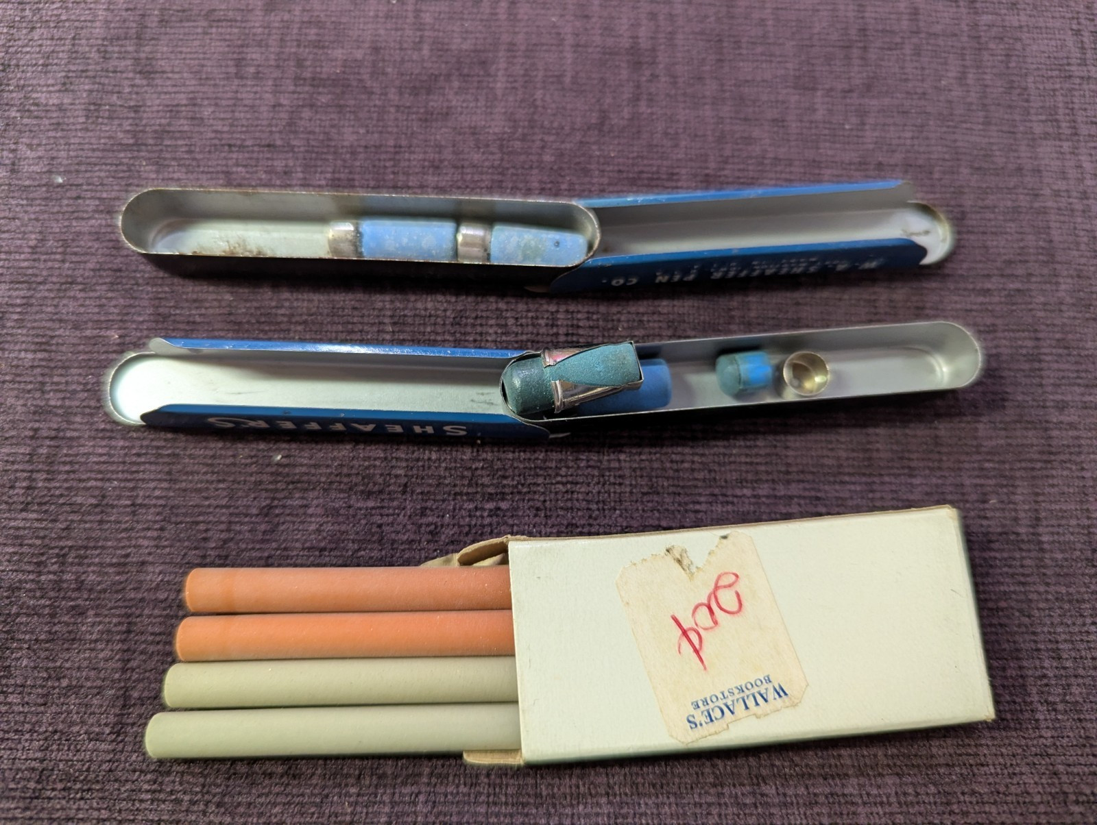 Lot of Misc/Vtg Erasers for Mechanical Pencils - Sheaffer, Scripto, Autopoint