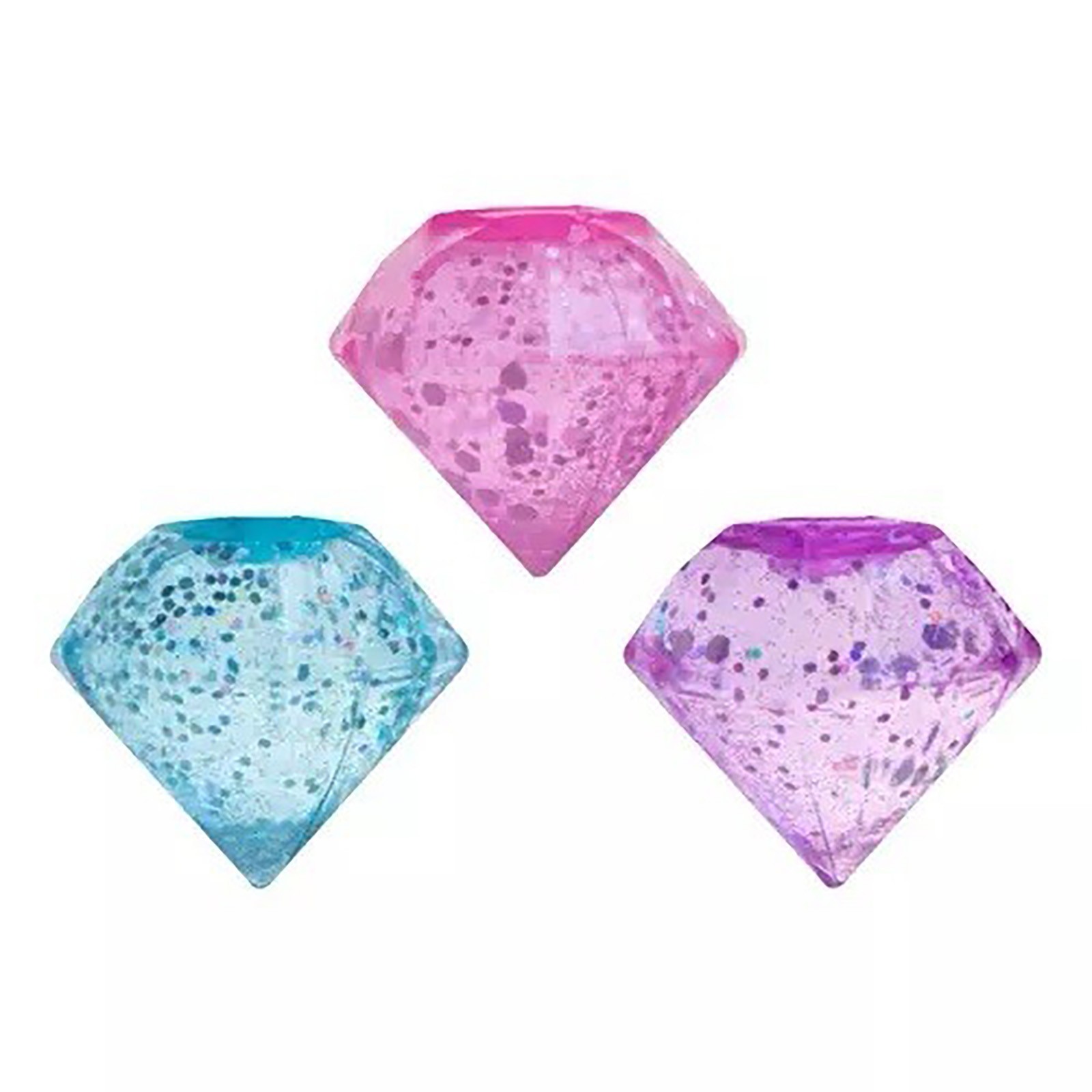Blue NeeDoh Groovy Jewel Nee Doh Glitter Squish Jelly Diamond Cone Sparkly Ice