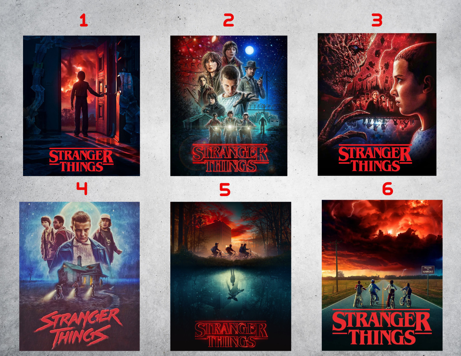 Stranger Things Wall Collage Poster Prints