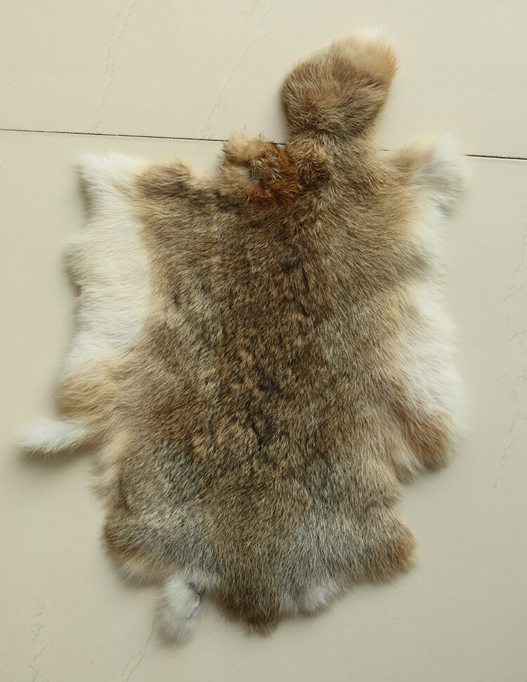 5pcs Genuine Rabbit Pelt Fur Skin Hides Tanned Real Bunny Leather For DIY Crafts