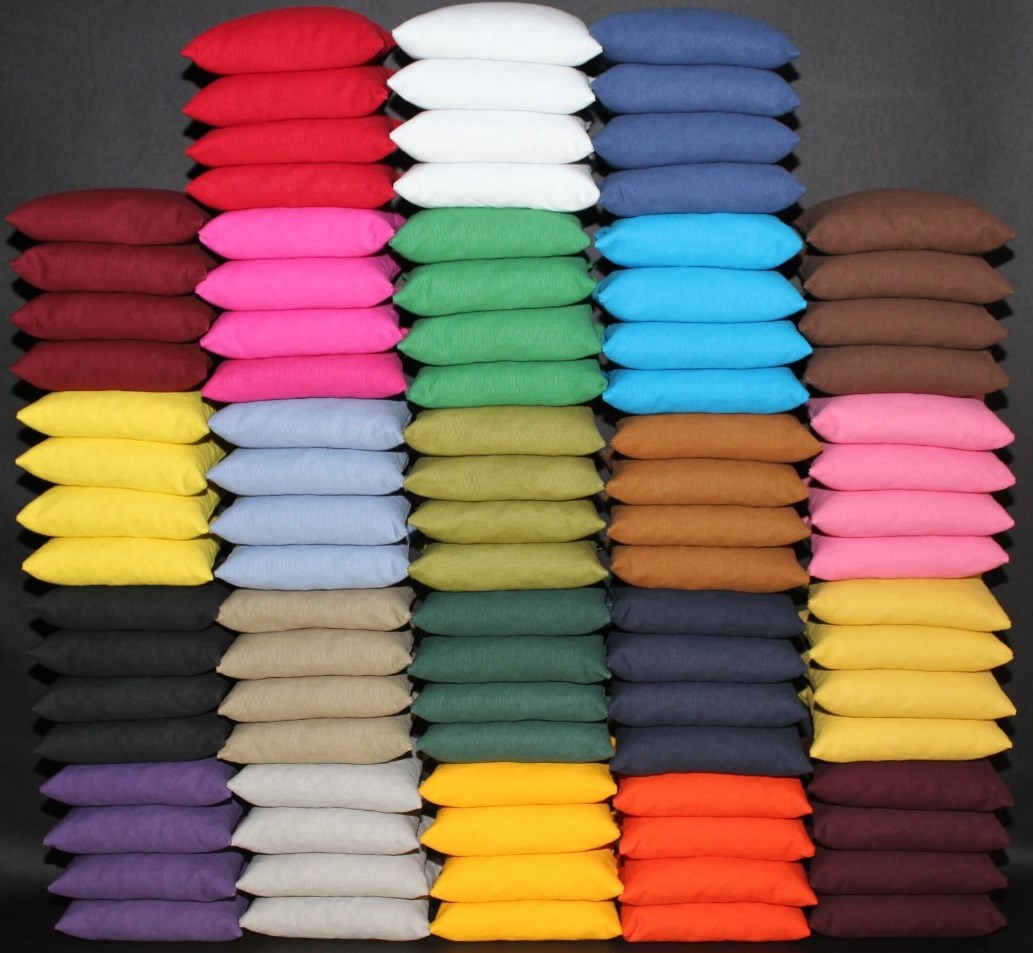 CORNHOLE BEAN BAGS Light Blue & White 8 ACA Corn Hole Bags Game Toss Party