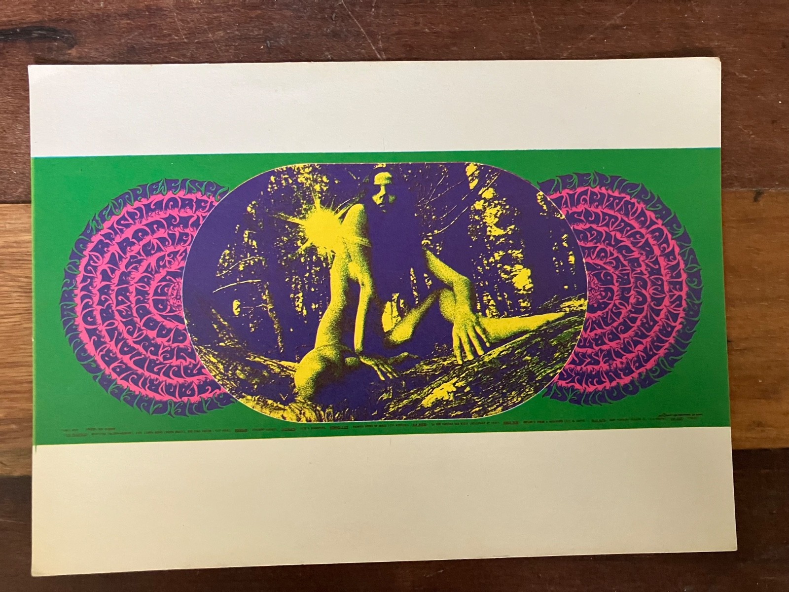 Avalon Ball Handbill Postcard COUNTRY JOE BLUE CHEER 1967 Art: Thomas Weir
