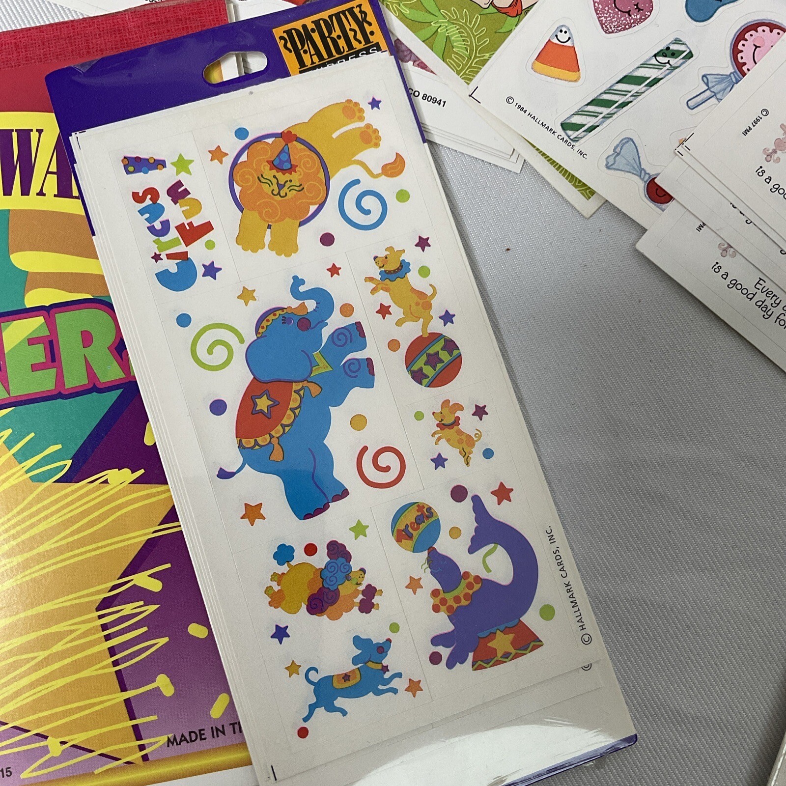 Lots Of Mixed Stickers New Old Stock And Partials Pooh Snoopy George Jungle