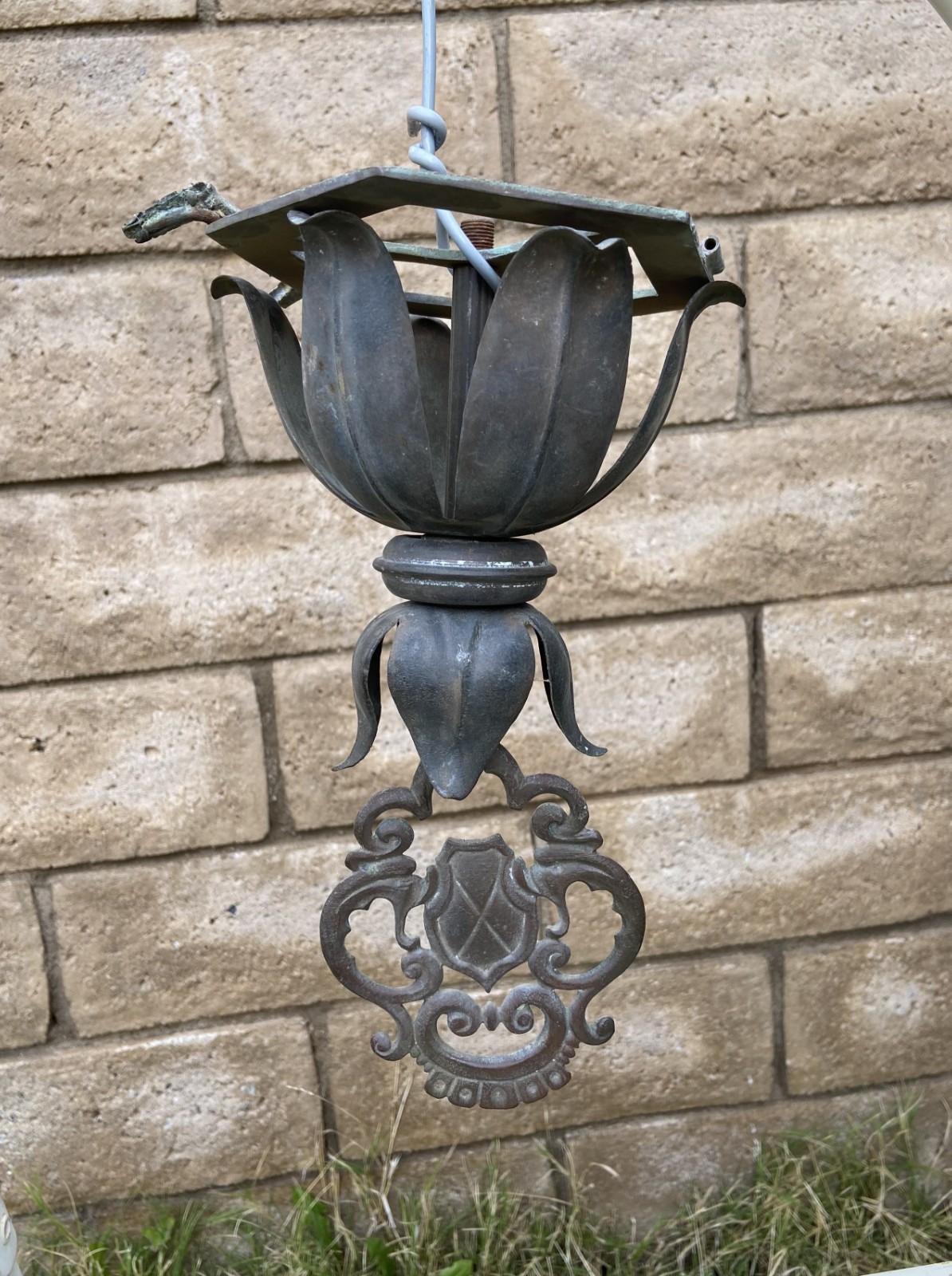 Antique Gothic Light Fixture Lamp Part Gas ? Electric ? Indoor Outdoor Lighting