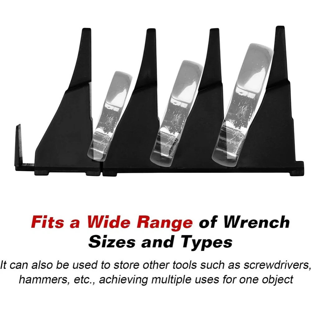 Magnetic Modular Wrench Organizer Compact Tool Storage Slots hold Tools 46PC